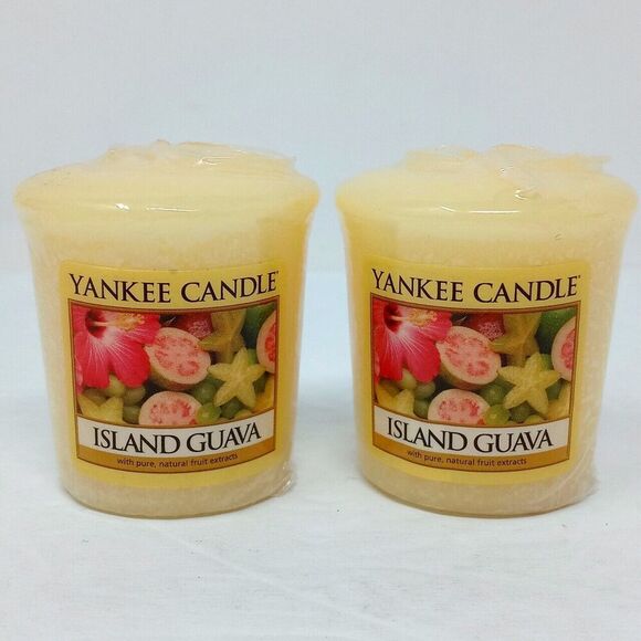 Yankee Candle Other - Yankee Candle ISLAND GUAVA 1.75 oz Votives - Lot of 2 - RETIRED New & Sealed